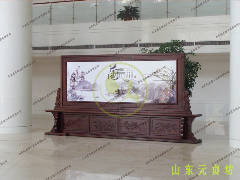 某电业局定制大厅屏风