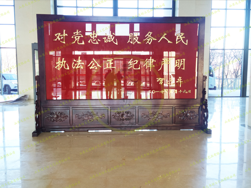 北京某局定制5Mx3M玻璃屏风